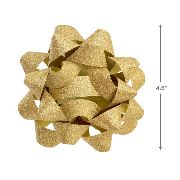 Hallmark 4.6" Sparkling Gold Gift Bow