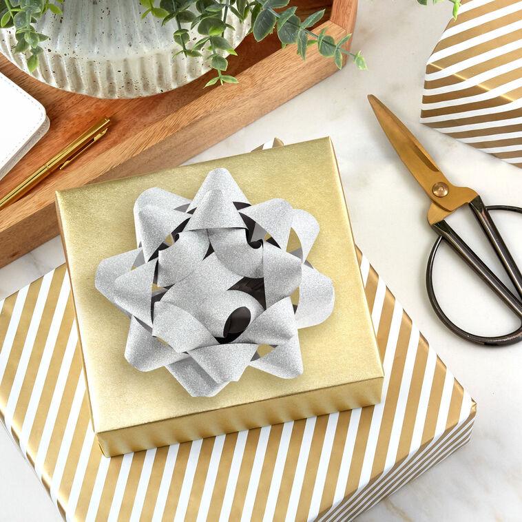 Hallmark 4.6" Sparkling Silver Gift Bow