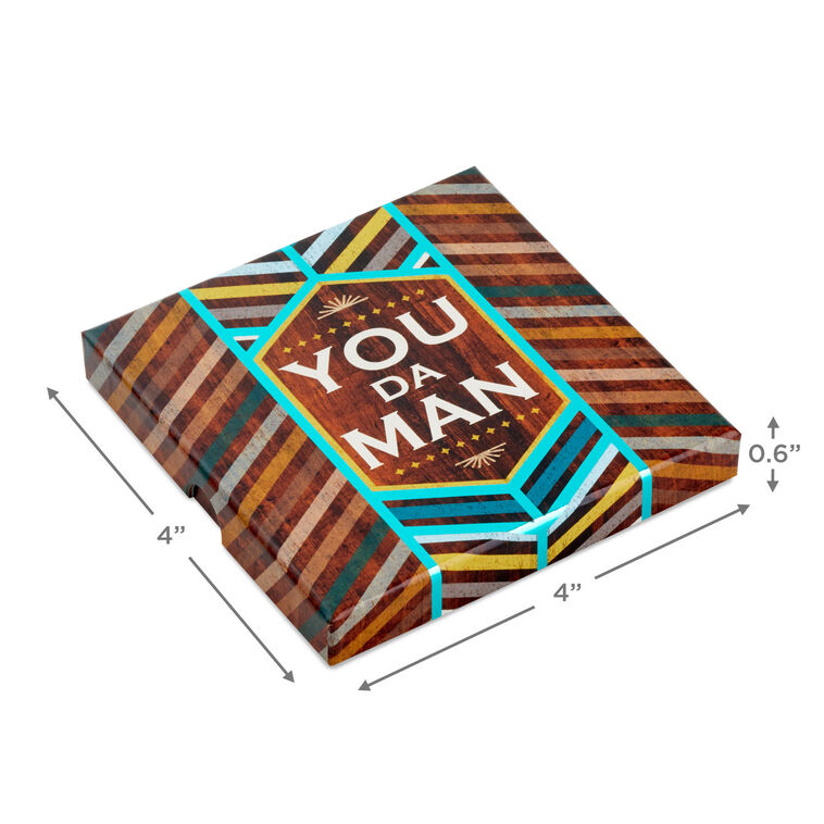 Hallmark 4" You Da Man Gift Card Holder Box