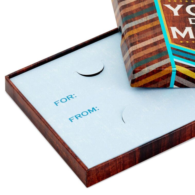 Hallmark 4" You Da Man Gift Card Holder Box
