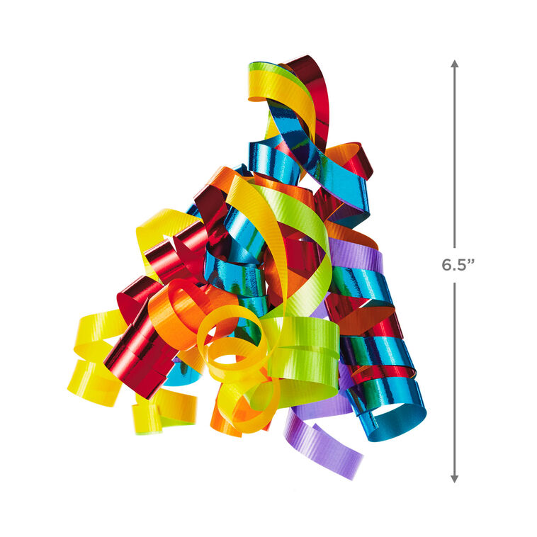 Hallmark 6 1/2" Rainbow Curly Ribbon Gift Bow