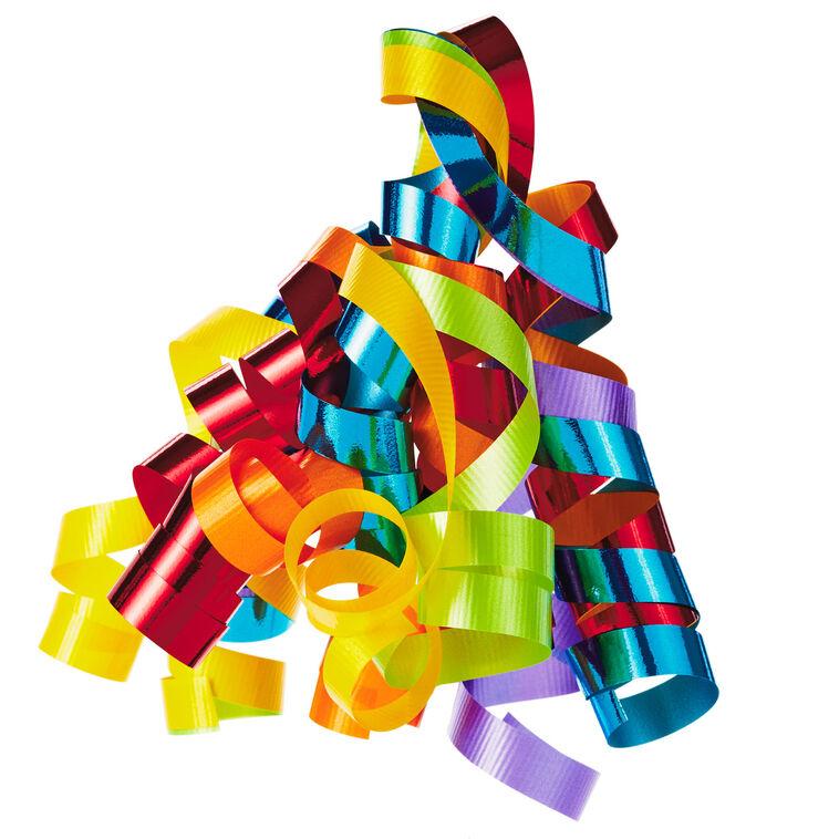 hallmark 6 1/2" Rainbow Curly Ribbon Gift Bow