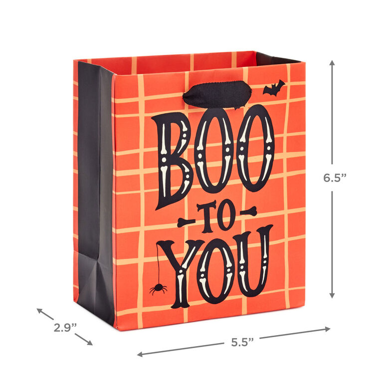Hallmark 6.5" Boo To You Small Halloween Gift Bag