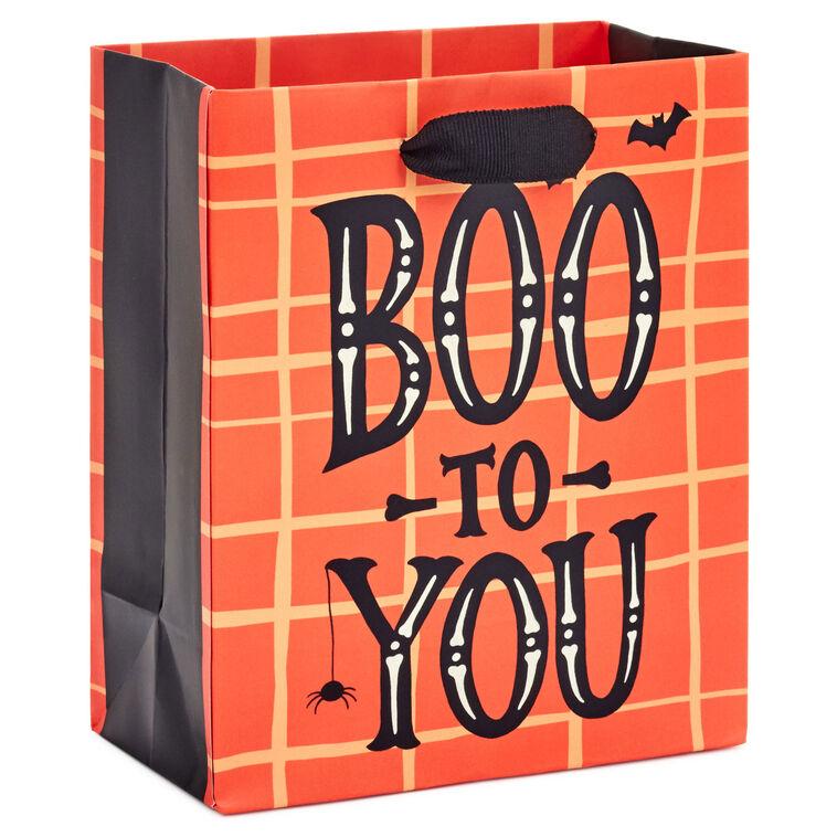 hallmark 6.5" Boo to You Small Halloween Gift Bag