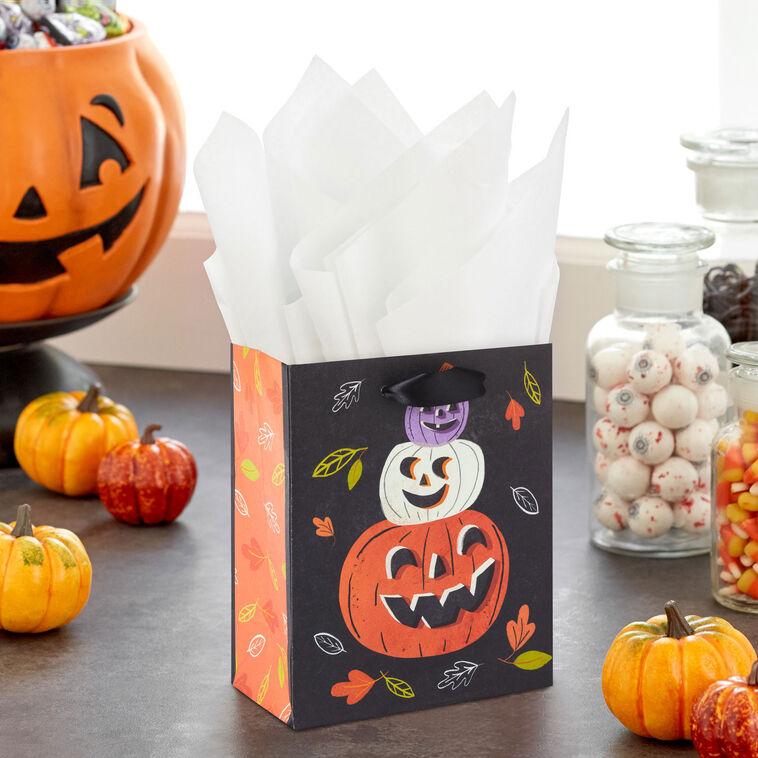 Hallmark 6.5" Pumpkin Trio Small Halloween Gift Bag