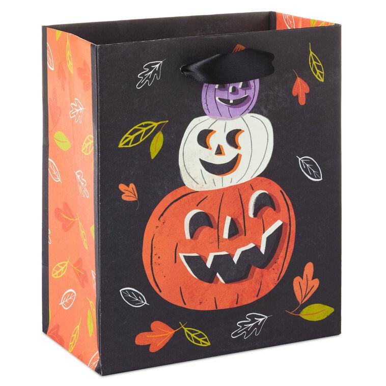hallmark 6.5" Pumpkin Trio Small Halloween Gift Bag