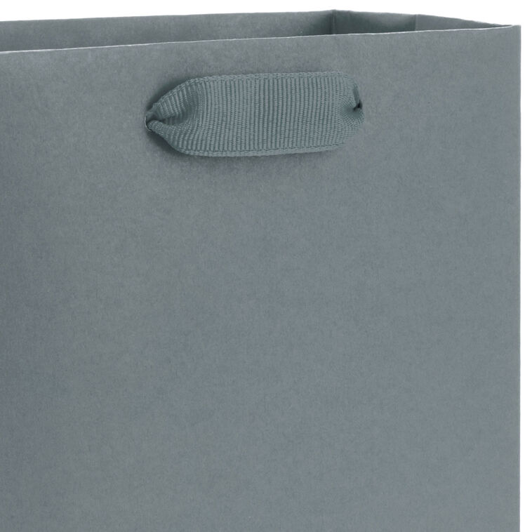 Hallmark 6.5" Solid Gray Small Gift Bag
