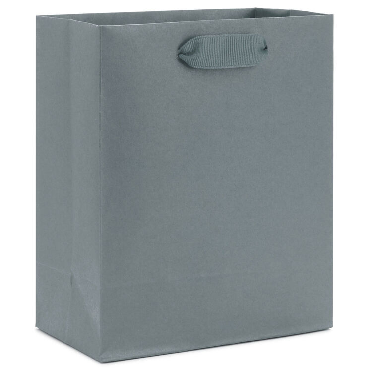 hallmark 6.5" Solid Gray Small Gift Bag