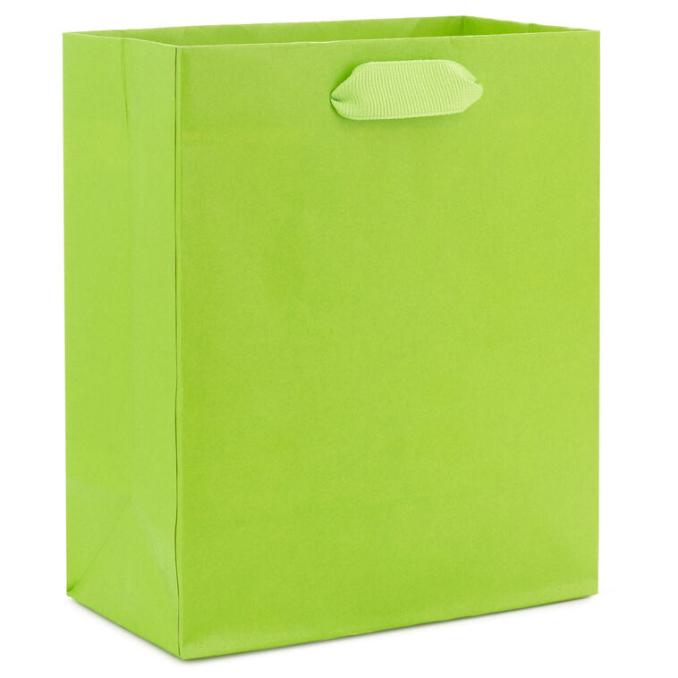 hallmark 6.5" Solid Lime Green Small Gift Bag