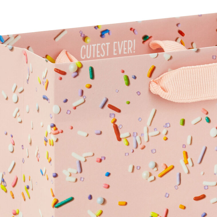 Hallmark 6.5" Sprinkles On Pink Small Gift Bag