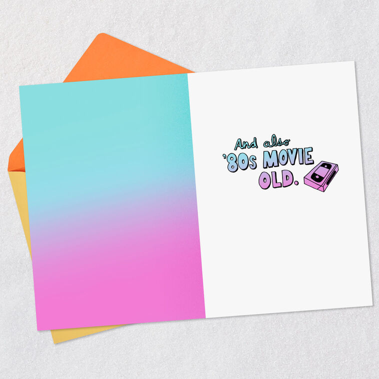 Hallmark 80s Movie Old Funny 40th Birthday Card