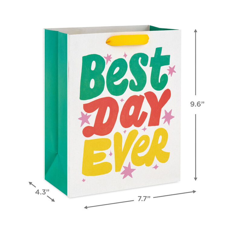 Hallmark 9.6" Best Day Ever Medium Gift Bag