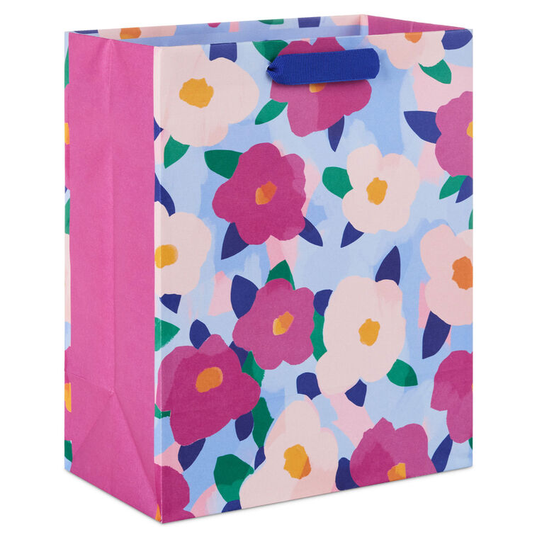 hallmark 9.6" Bold Floral Print Medium Gift Bag
