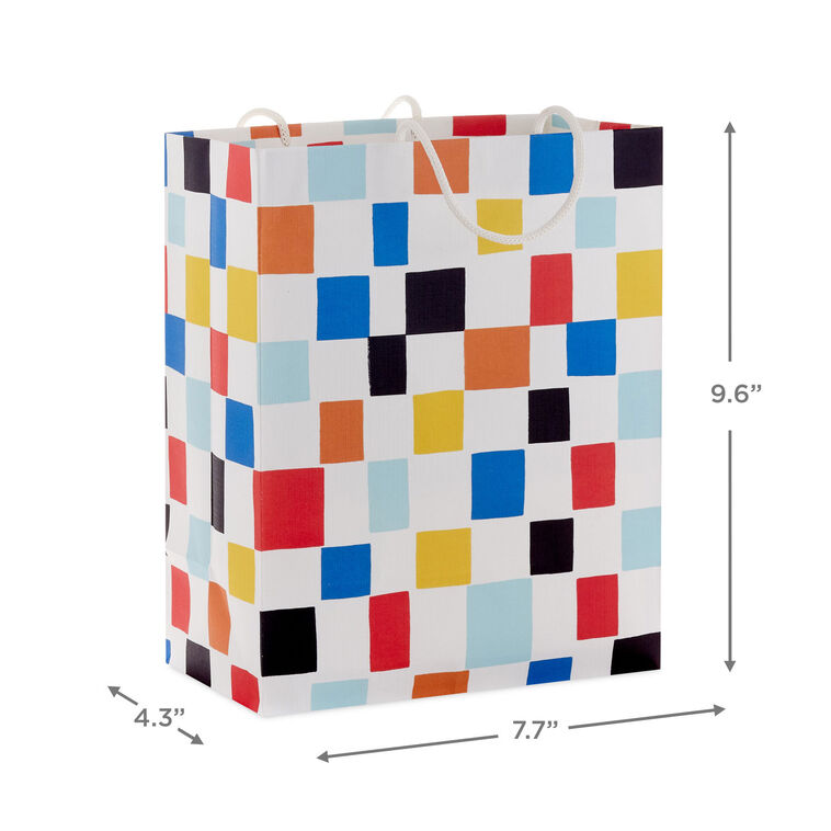 Hallmark 9.6" Colorful Checkered Medium Gift Bag
