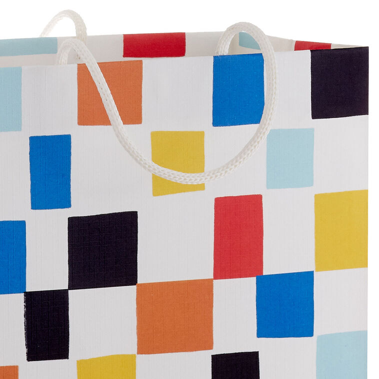 Hallmark 9.6" Colorful Checkered Medium Gift Bag