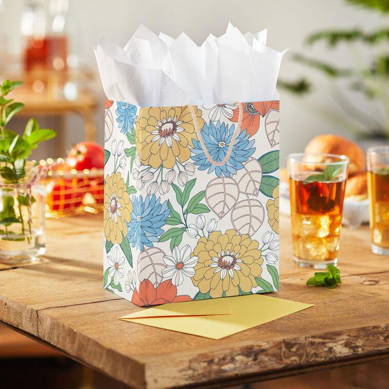 Hallmark 9.6" Mod Blossoms Medium Gift Bag