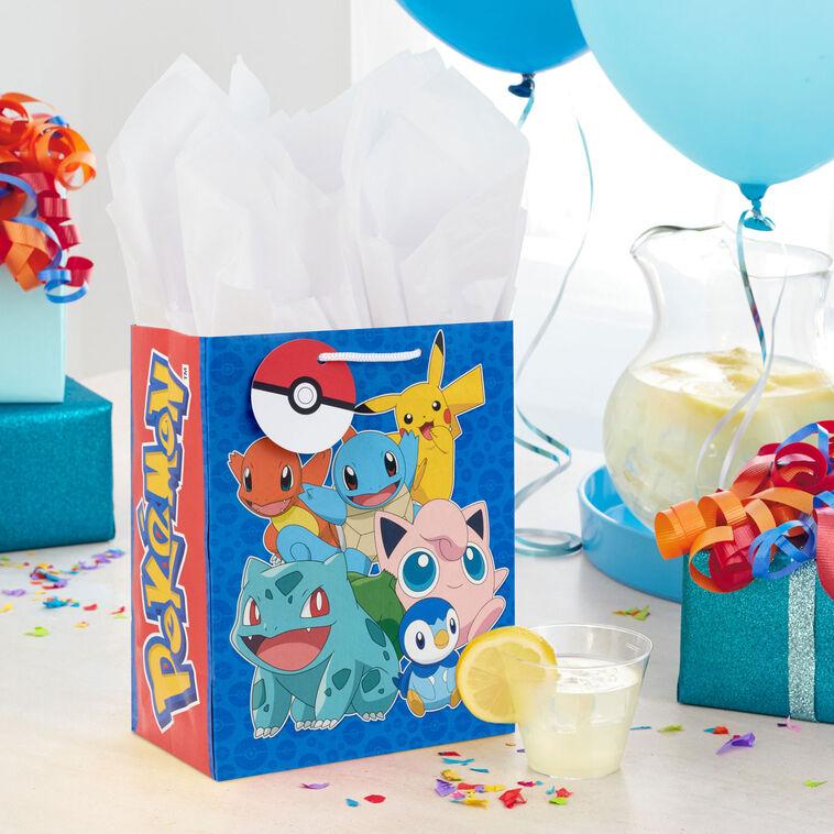 Hallmark 9.6" Pokémon On Blue Medium Gift Bag