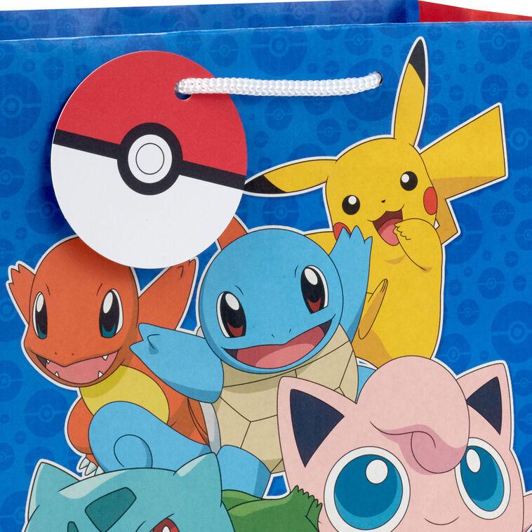 Hallmark 9.6" Pokémon On Blue Medium Gift Bag