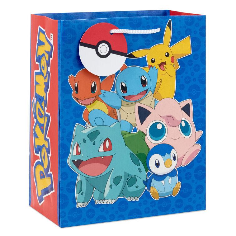 hallmark 9.6" Pokémon on Blue Medium Gift Bag