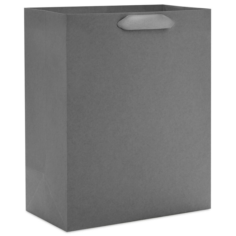 hallmark 9.6" Solid Gray Medium Gift Bag