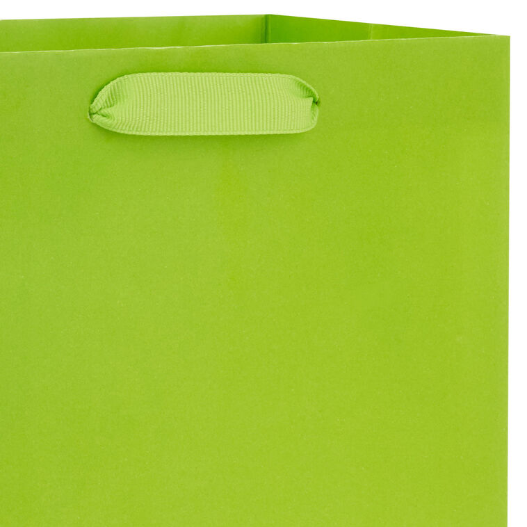Hallmark 9.6" Solid Lime Green Medium Gift Bag