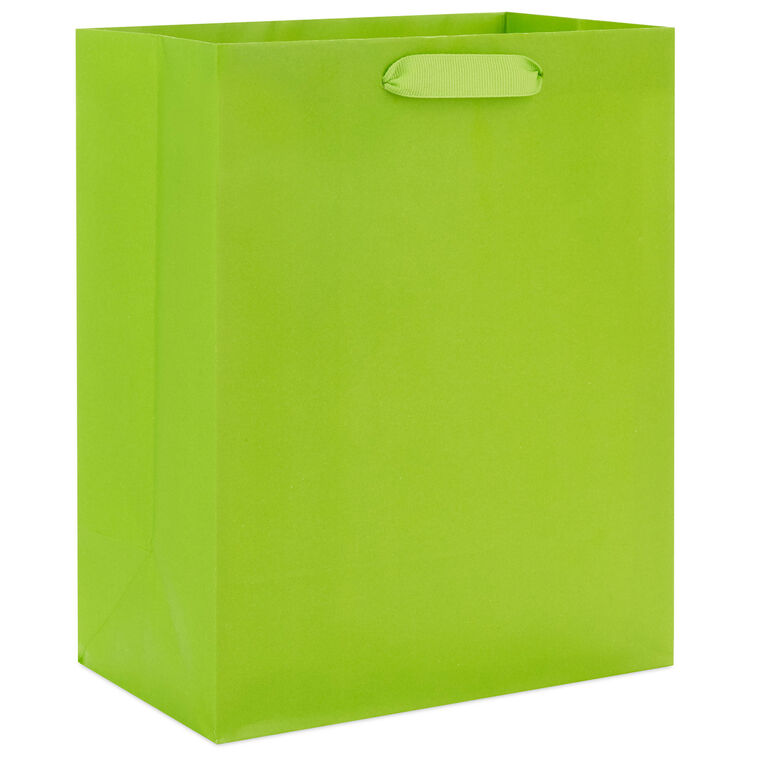 hallmark 9.6" Solid Lime Green Medium Gift Bag