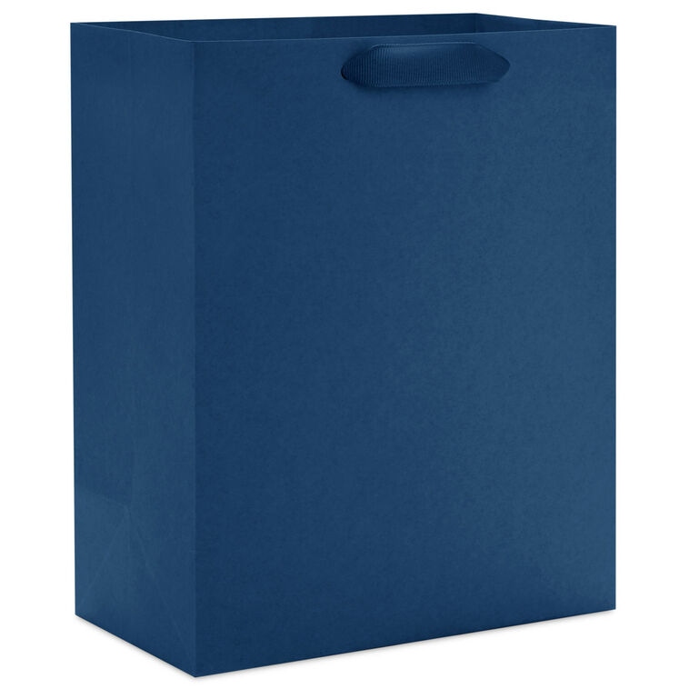 hallmark 9.6" Solid Navy Blue Medium Gift Bag