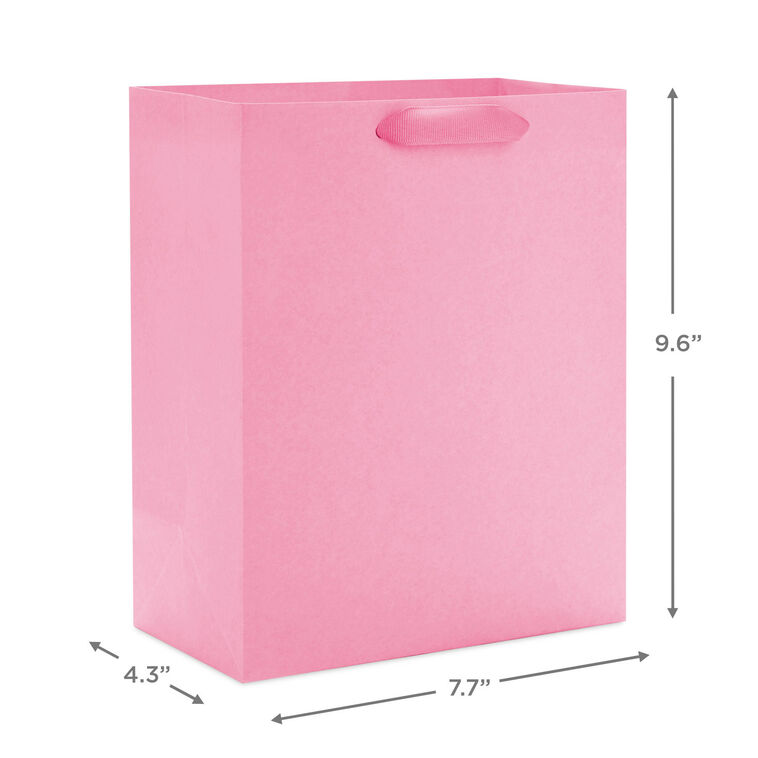 Hallmark 9.6" Solid Pink Medium Gift Bag