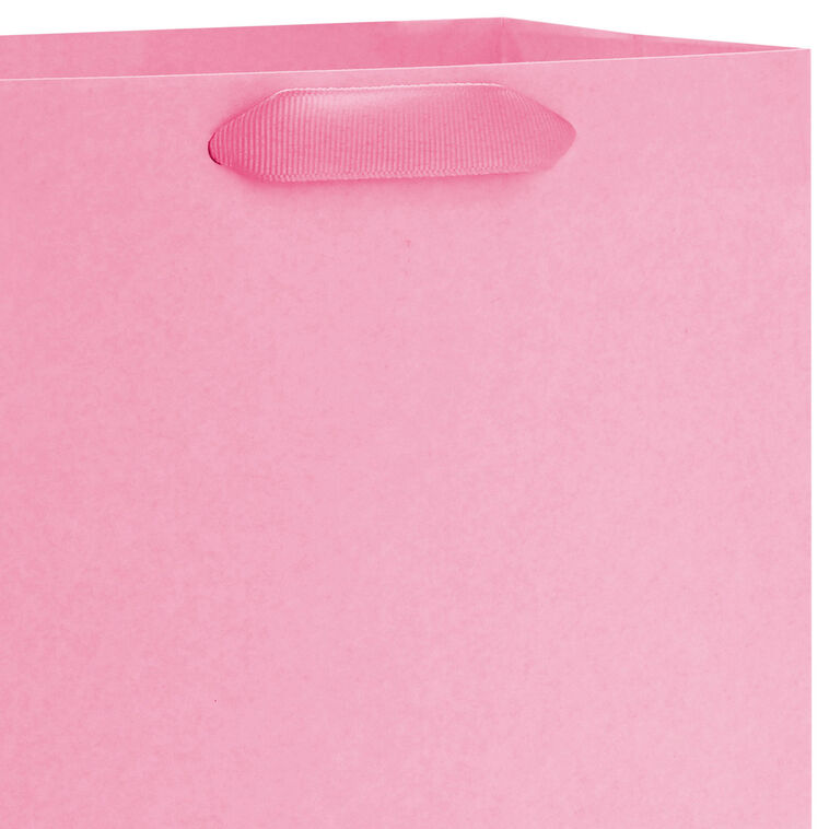 Hallmark 9.6" Solid Pink Medium Gift Bag
