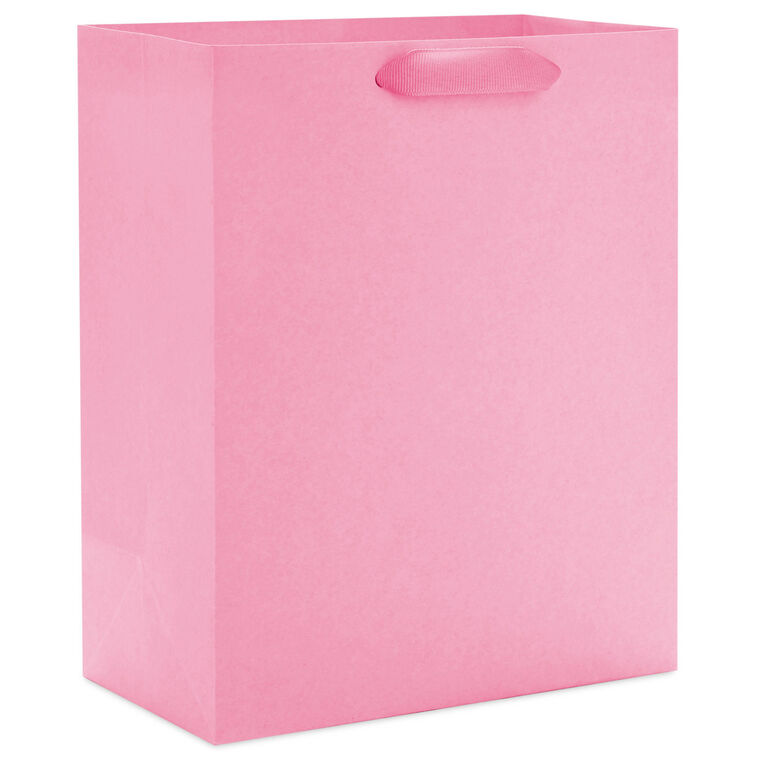 hallmark 9.6" Solid Pink Medium Gift Bag