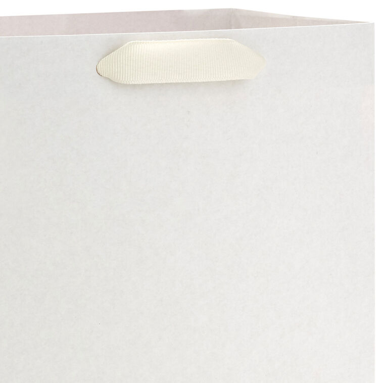 Hallmark 9.6" Solid White Medium Gift Bag