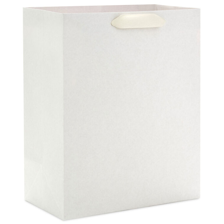 hallmark 9.6" Solid White Medium Gift Bag