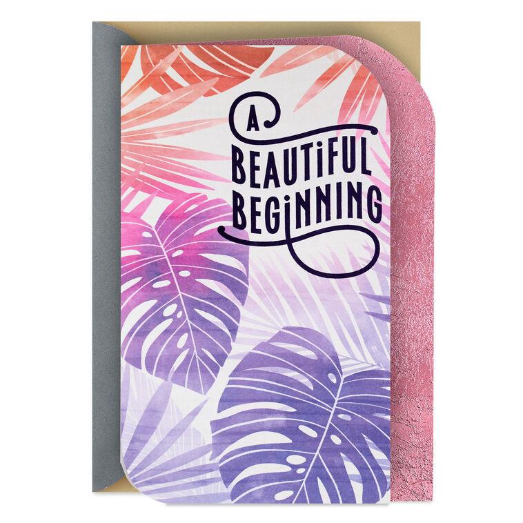 hallmark A Beautiful Beginning Wedding Shower Card