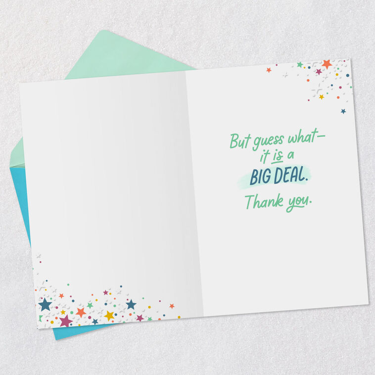 Hallmark A Big Deal Thank-You Card