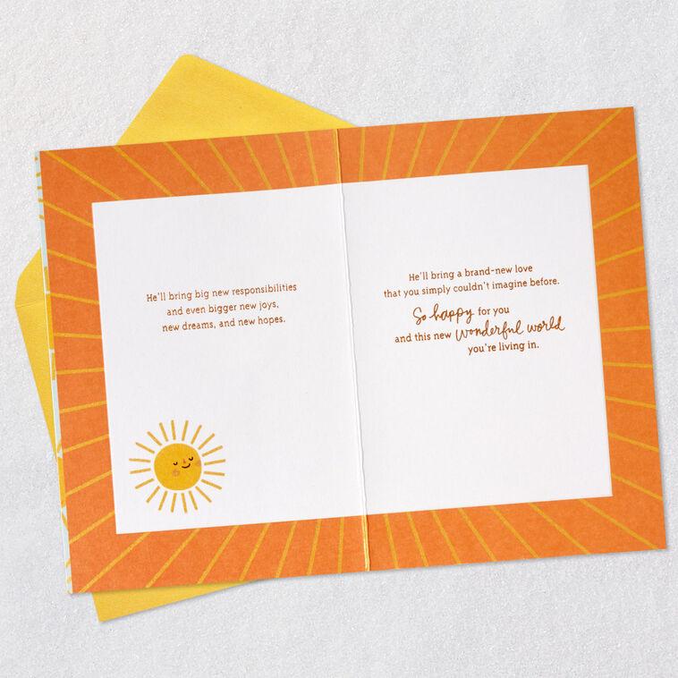 Hallmark A Brand-New Love New Baby Boy Card