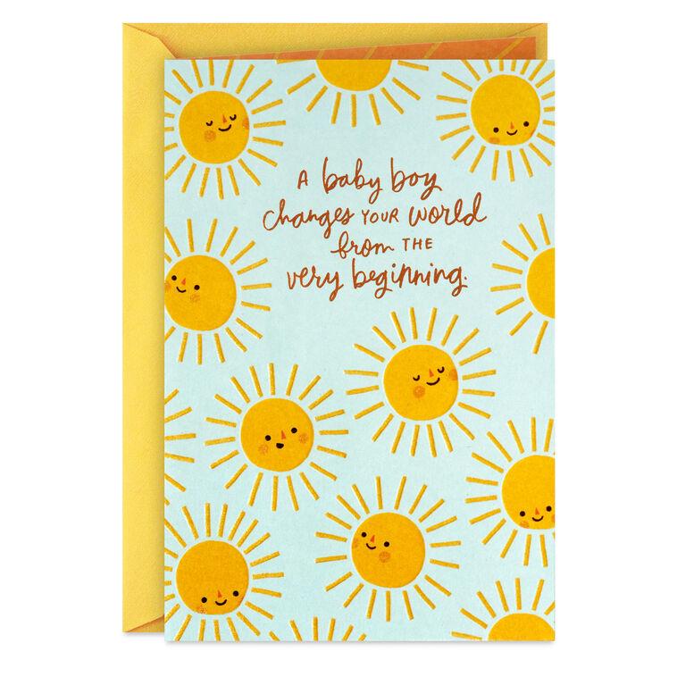 hallmark A Brand-New Love New Baby Boy Card
