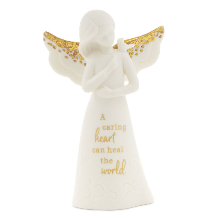hallmark A Caring Heart Mini Angel Figurine 3.8"