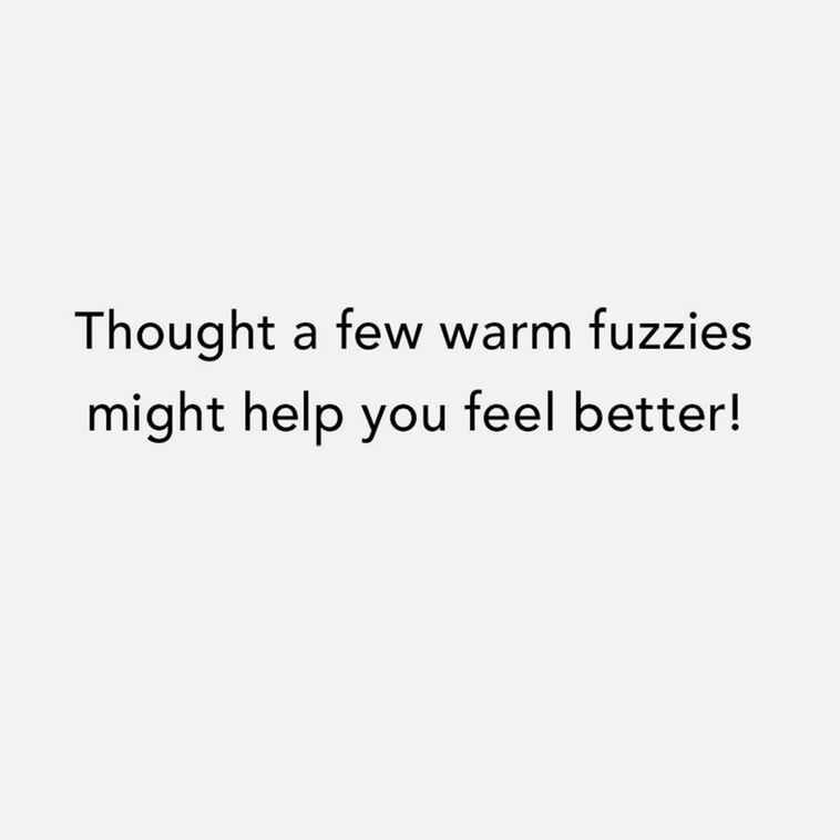 Hallmark A Few Warm Fuzzies Funny Get Well Card