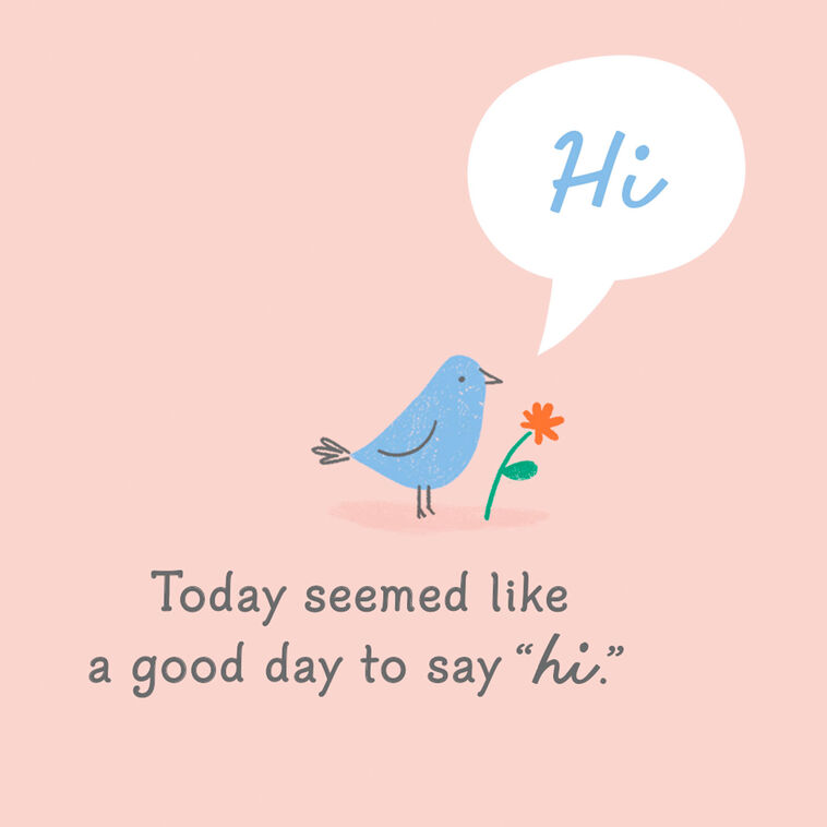Hallmark A Good Day To Say "Hi" Thinking Of You Card