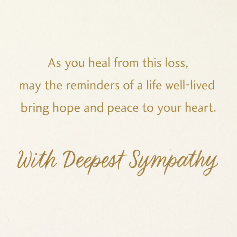 Hallmark A Life Well-Lived Sympathy Card