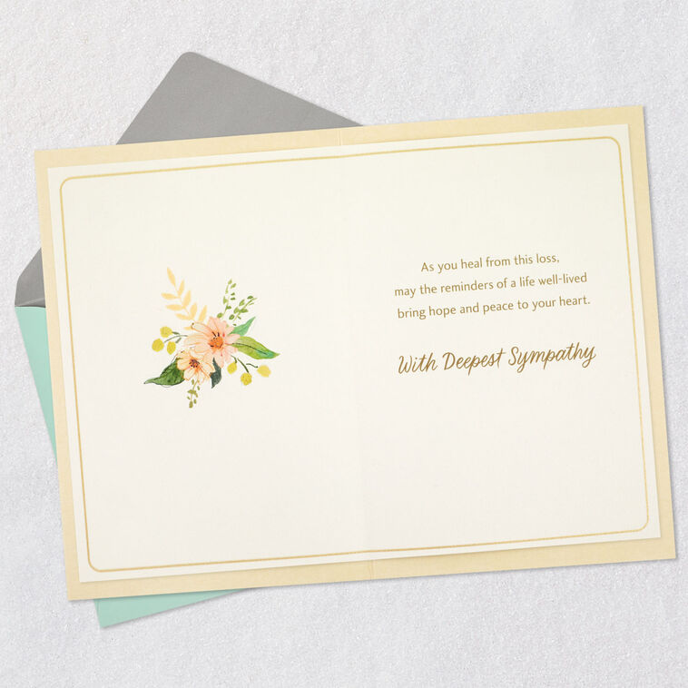 Hallmark A Life Well-Lived Sympathy Card