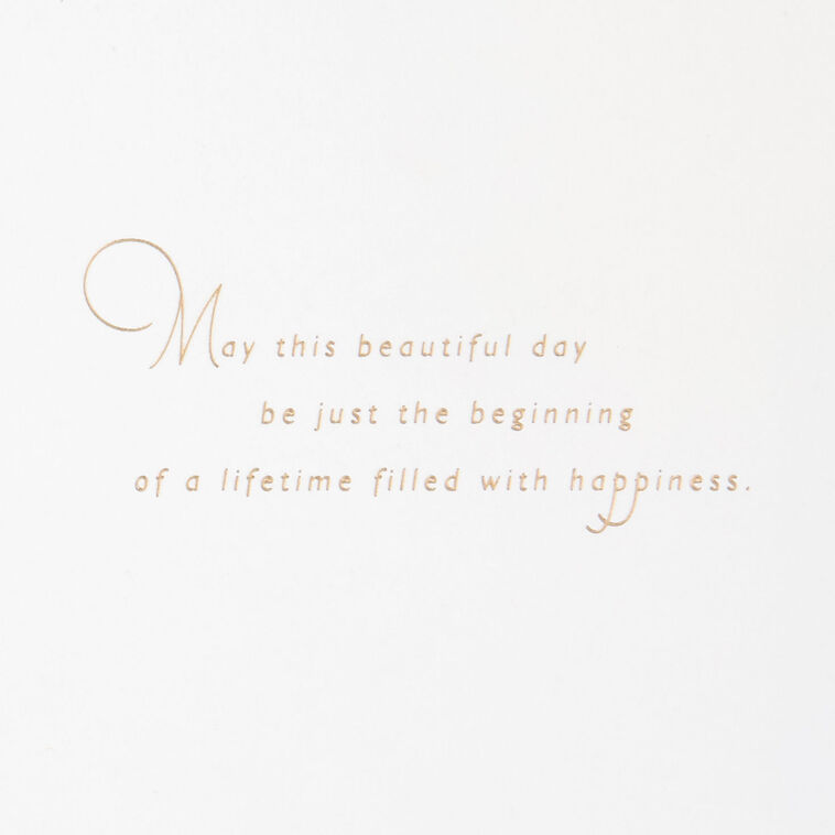 Hallmark A Lifetime Of Happiness Wedding Card