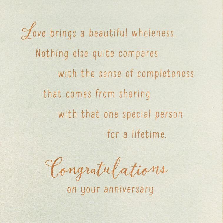 Hallmark A Lifetime Of Love Anniversary Card