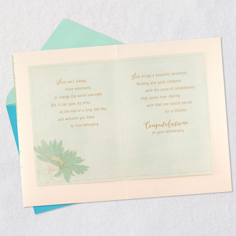 Hallmark A Lifetime Of Love Anniversary Card