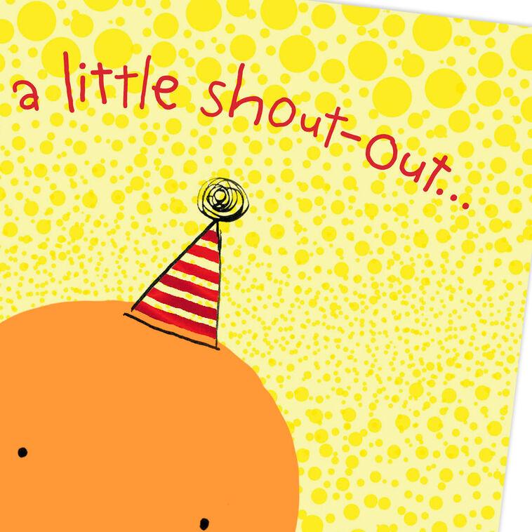 Hallmark A Little Shout-Out Birthday Card For Kid