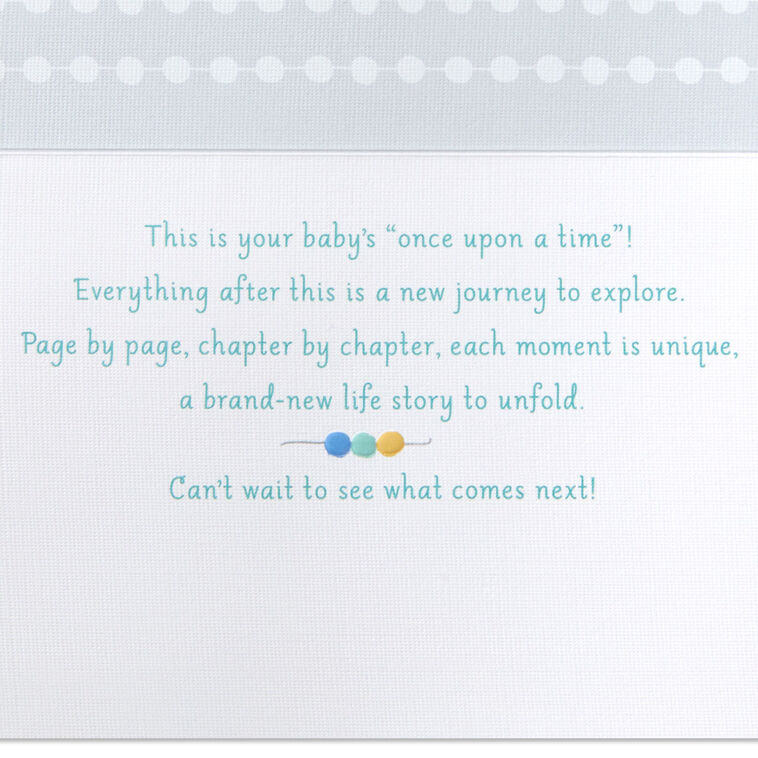 Hallmark A New Story Begins New Baby Card