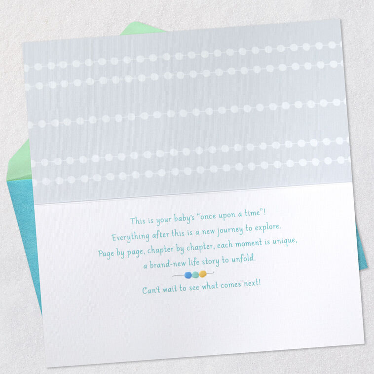 Hallmark A New Story Begins New Baby Card