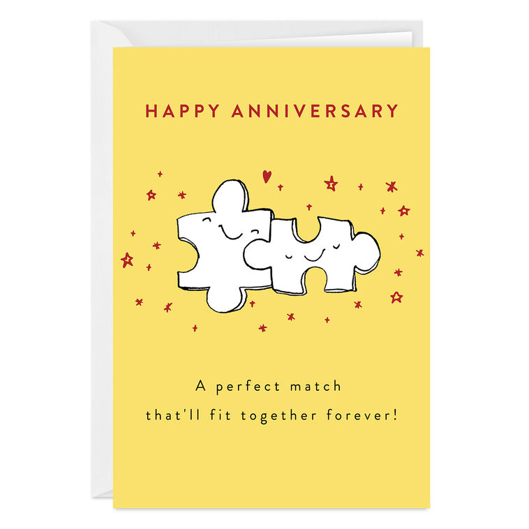 hallmark A Perfect Match Custom Anniversary Card