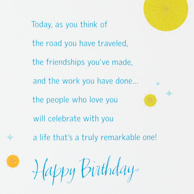 Hallmark A Remarkable Life 70th Birthday Card
