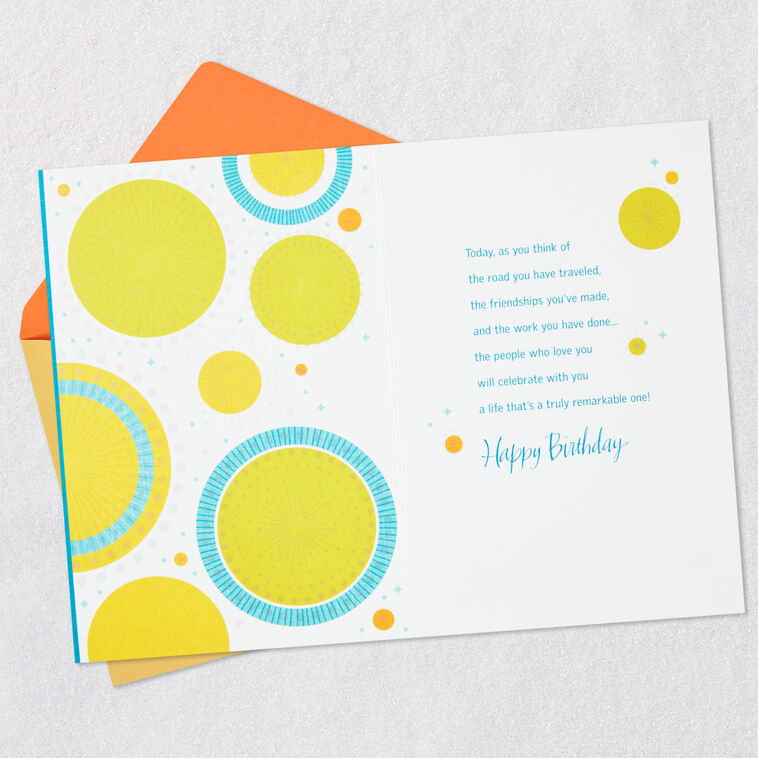 Hallmark A Remarkable Life 70th Birthday Card